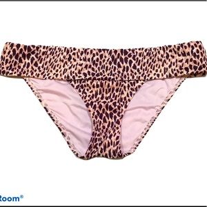 Victoria’s Secret Fold Over Bikini Bottom Leopard